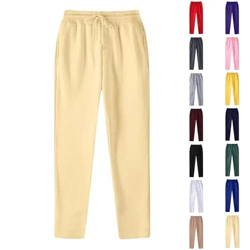 Baggy Straight Leg Joggers with Pockets