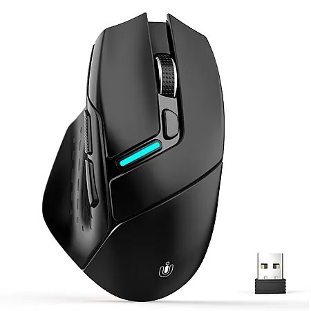 Uineer Tri-Mode Wireless Mouse w/ 12800 DPI, RGB & 6 Macro Buttons