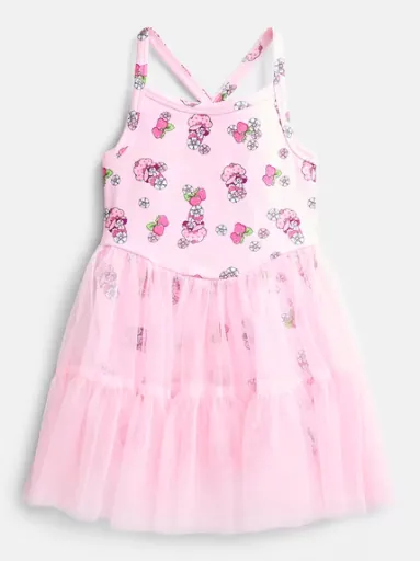 Strawberry Shortcake Toddler Girls' Sleeveless Romper with Tulle Skirt
