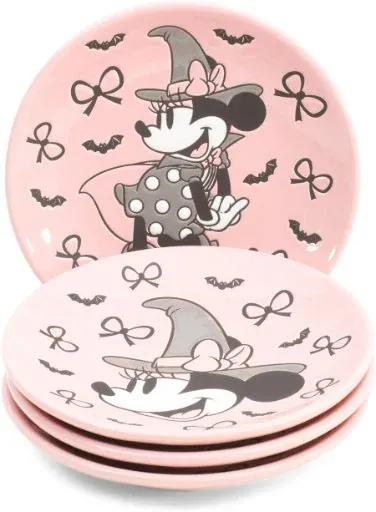 DISNEY Minnie Witch Appetizer Plates 4-Pack