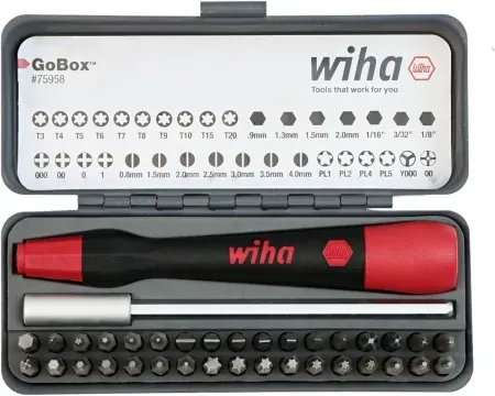 36-Piece Wiha GoBox Precision Micro Bit Set