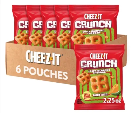 6-Pack Cheez-It Crunch Cheesy Baked Snacks