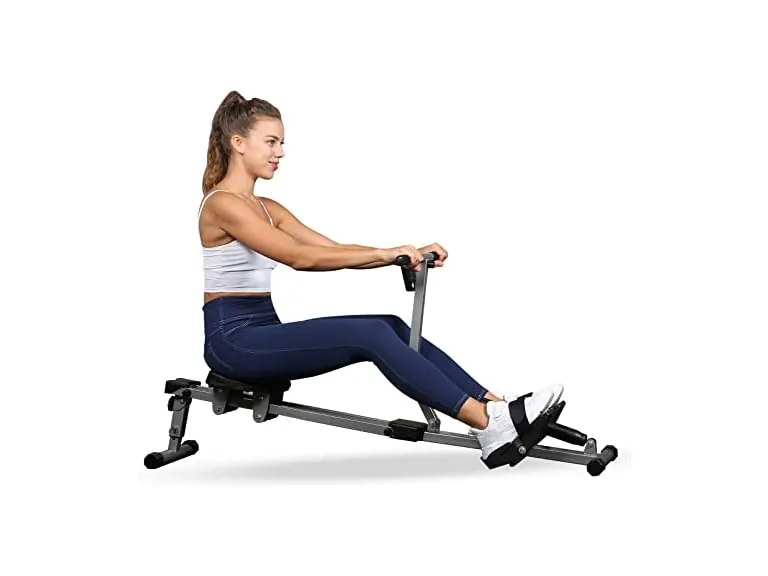YSSOA Rowing Machine Rower Ergometer with 12 Levels of Adjustable Resistance
