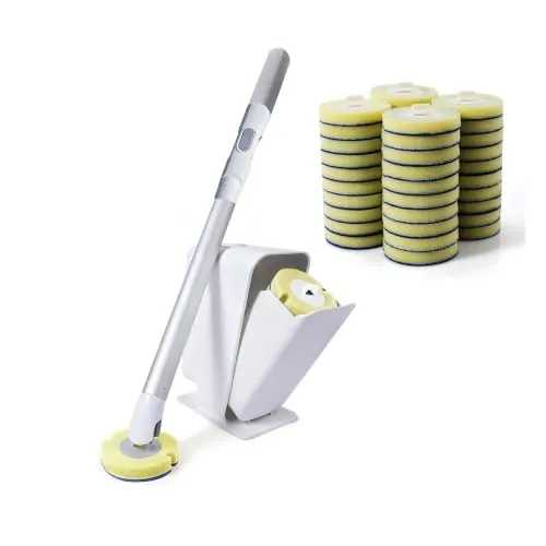 Eyliden Disposable Toilet Wand and Holder Set 40-Refill Pack