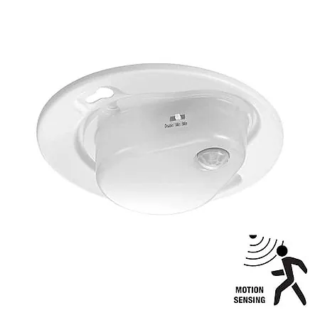 5" Commercial Electric 650-Lumen Motion-Sensing Flush Mount Utility Light (4000K)