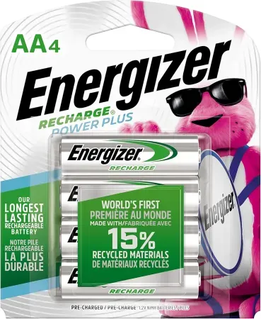 4-Count Energizer Pre-Charged AA Rechargeable Batteries