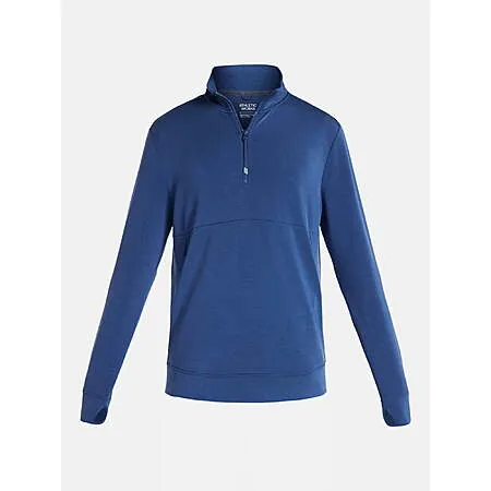 Athletic Works Men's Scuba Knit Quarter Zip Sweatshirt