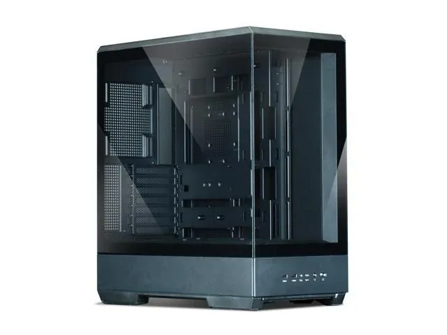 Zalman P50 ATX Mid-Tower PC Case - Tool-less panoramic tempered glass panels, hinged doors for cable routing management, NO FANS INCLUDED