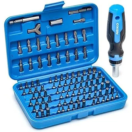 101-Pc Neiko Security Bit Set and Ratcheting Screwdriver Set