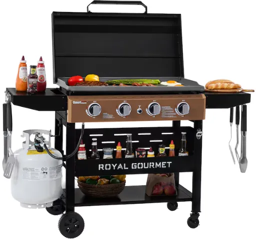 Royal Gourmet GB4000PY 4-Burner 52,000 BTU Gas Flat Top Griddle