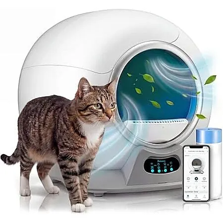 Petcove Automatic Self Cleaning Litter Box for Multiple Cats