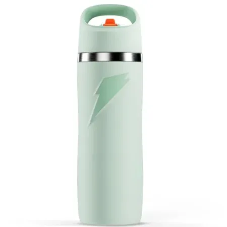 Gatorade 'Overtime' 22oz Stainless Steel Water Bottle Straw Cap