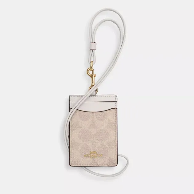 Coach Outlet ID Lanyard in Signature Canvas