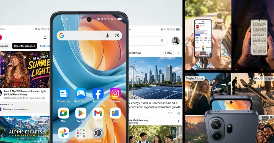 TCL NXTPAPER 70 Pro Android phone with Paper and Ink modes