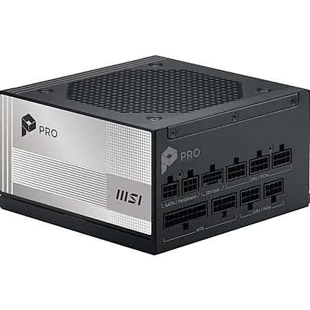 MSI PRO 850W A850PL PCIE5 80+ Platinum Fully Modular Gaming Power Supply