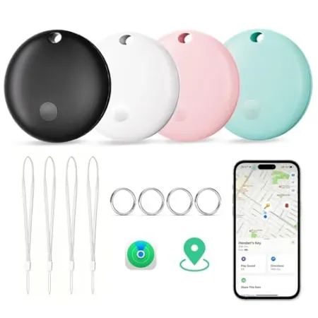 4-Pack Lmrbelec Tracker Tags for Apple Find My