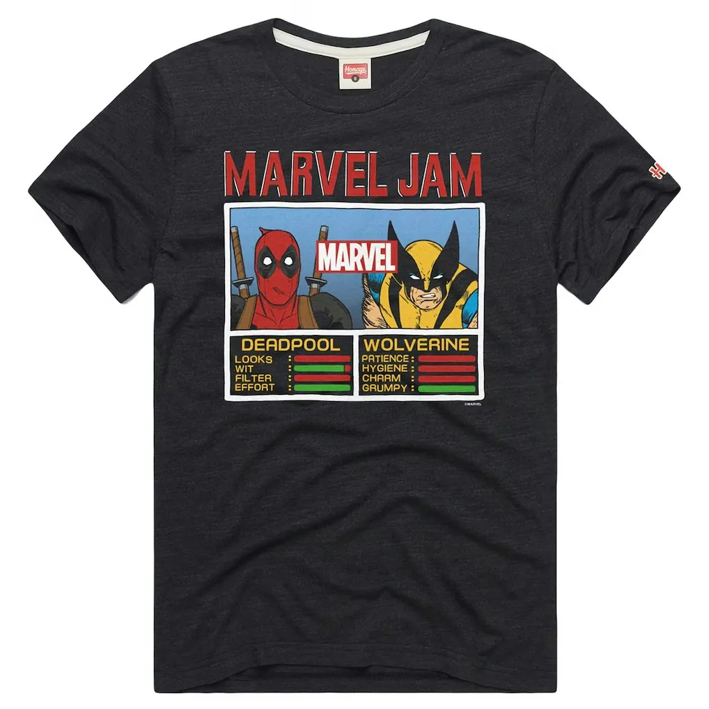 Homage Deadpool & Wolverine Marvel Jam T-Shirt