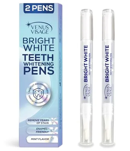 Venus Visage Teeth Whitening Pen and Tooth Polishing Kit (Pack of 2)