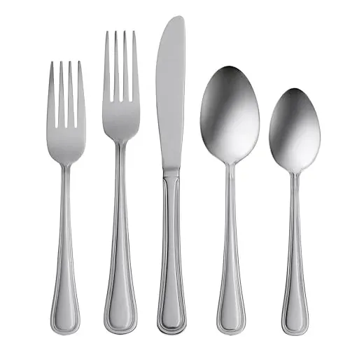 Oneida Tress 50-Piece 18/0 Stainless Steel Flatware Set