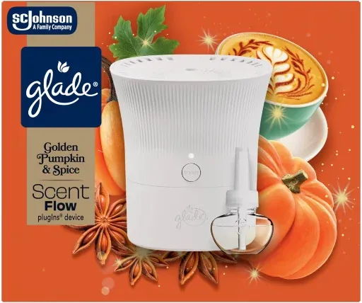 Glade ScentFlow Scented Oil Air Freshener Starter Kits Golden Pumpkin & Spice