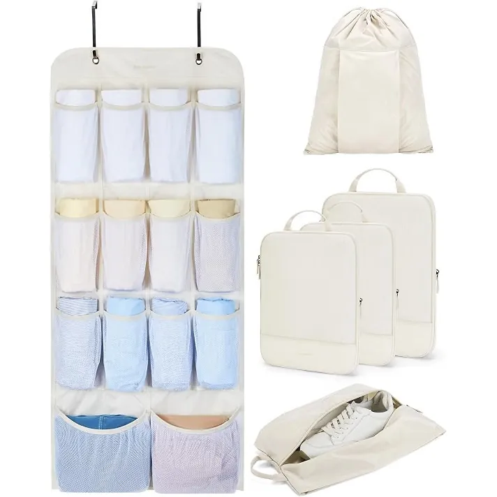 Bagsmart Hanging Compression Packing Cubes 6 Set