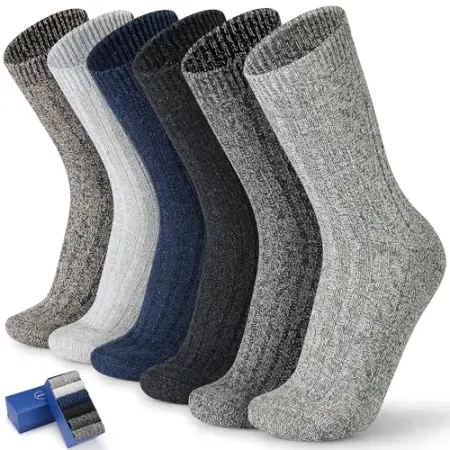 6-Pair ICEIVY Wool Thermal Socks