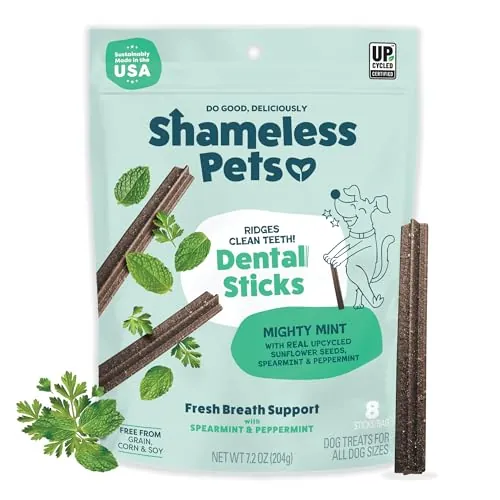 Shameless Pets Triple Mint Dental Chews 7.2oz