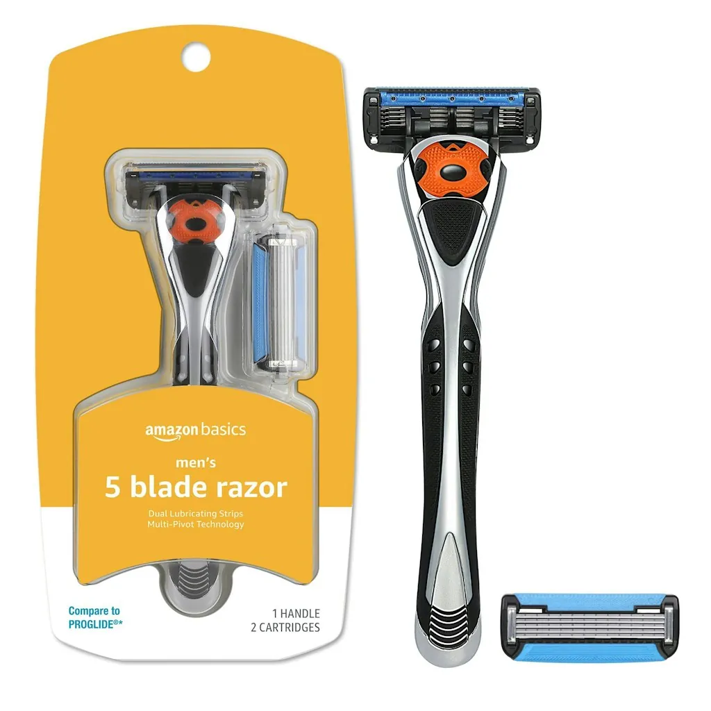 Amazon Basics 5-Blade MotionSphere Razor w/ 2 Cartridges