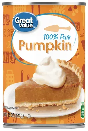 15oz Great Value 100% Pure Pumpkin