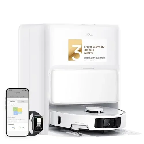MOVA P50 Ultra Robot Vacuum & Mop Combo w/ 19,000 Pa Suction