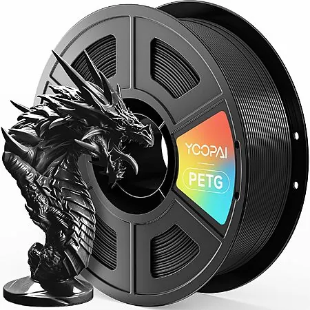 1KG YOOPAI 1.75mm PETG 3D Printer Filament (Black)