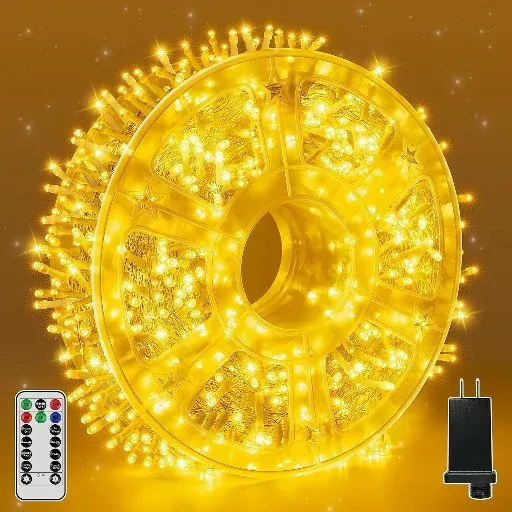 String Lights 600LED 98FT with Remote and Timer