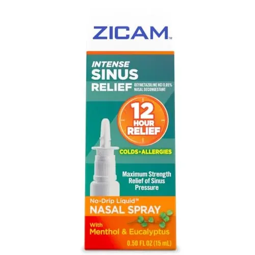Zicam Intense Sinus Relief No-Drip Nasal Spray 0.5-Oz