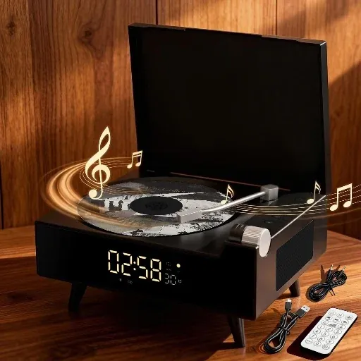 CD Player Portable with Bluetooth Dual Stereo Speakers