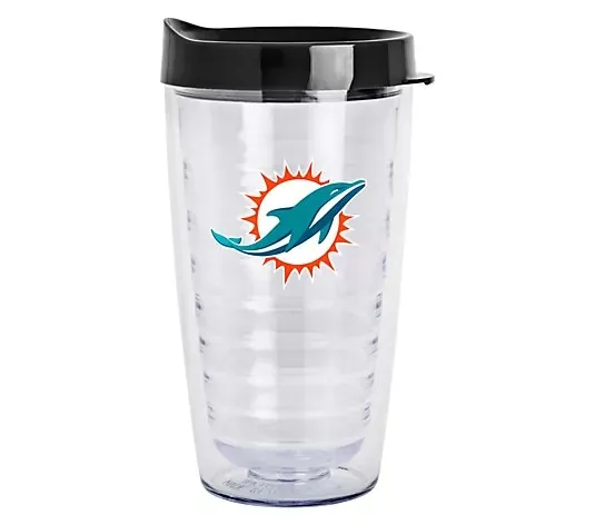 Logo Brands NFL Flipside Double Wall Clear 16-oz. Tumbler