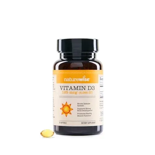 NatureWise Vitamin D3 5000IU Supplement 30 Softgels