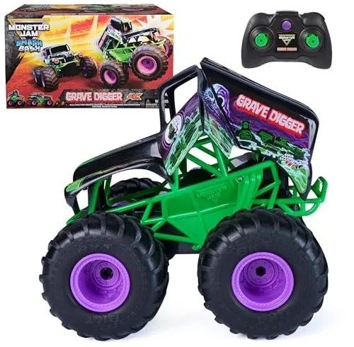 Monster Jam Grave Digger Smash & Bash RC Monster Truck 1:15 Scale