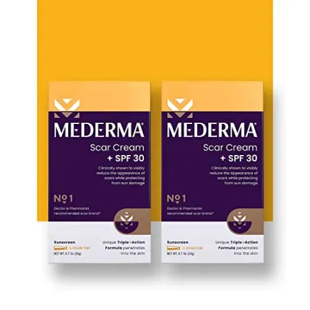 2-Pack 0.7oz Mederma Scar Cream Plus SPF 30 Advanced Scar Treatment
