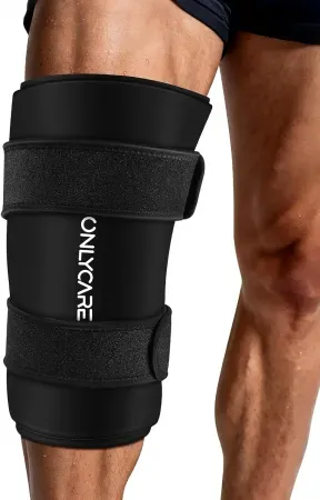 ONLYCARE Knee Ice Pack Compression Sleeve w/ Gel Hot & Cold Therapy