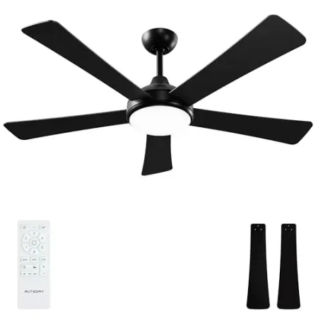 Autoday 52" Ceiling Fan with Lights & Remote