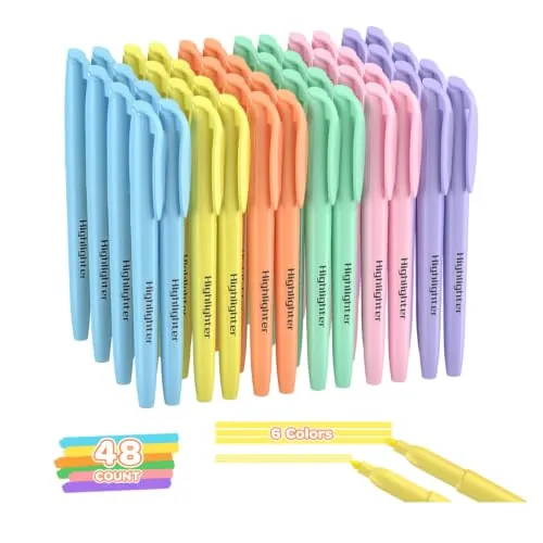 Bulk 48 Count Pastel Highlighters