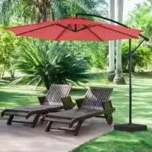 JHK 10-Foot Cantilever Hanging Patio Umbrella