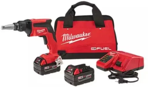 Milwaukee M18 FUEL 18V Lithium-Ion Brushless Cordless Drywall Screw Gun Kit with (2) 5.0Ah Batteries