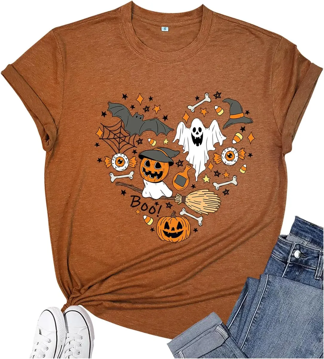 Women’s Halloween Heart Shirt