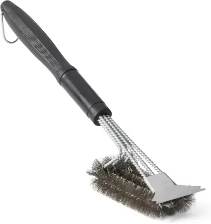 Amazon Basics Grill Brush and Scraper with Deluxe Handle
