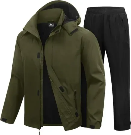SwissWell Men's Waterproof Windbreaker Jacket & Pant