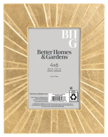 Better Homes & Gardens 4"x6" Radiant Metal Picture Frame