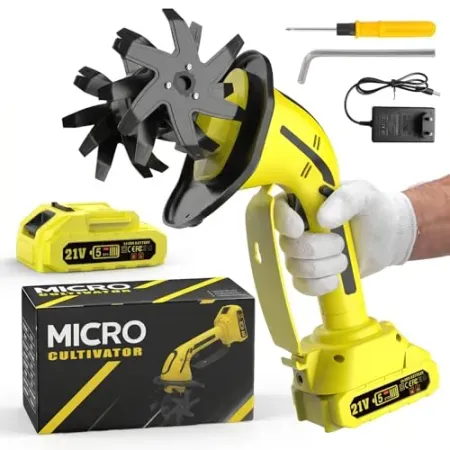 GARDTECH 235RPM Cordless Electric Hand Tiller Cultivator