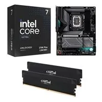 Intel Core Ultra 7 270K Plus, Gigabyte Z890 Eagle WiFi7 Plus, Crucial Pro 32GB DDR5-6400, and Intel promo two games (Micro Center In-Store Only)