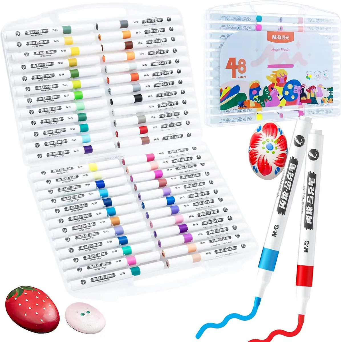 M&G Acrylic Paint Markers 48-Count